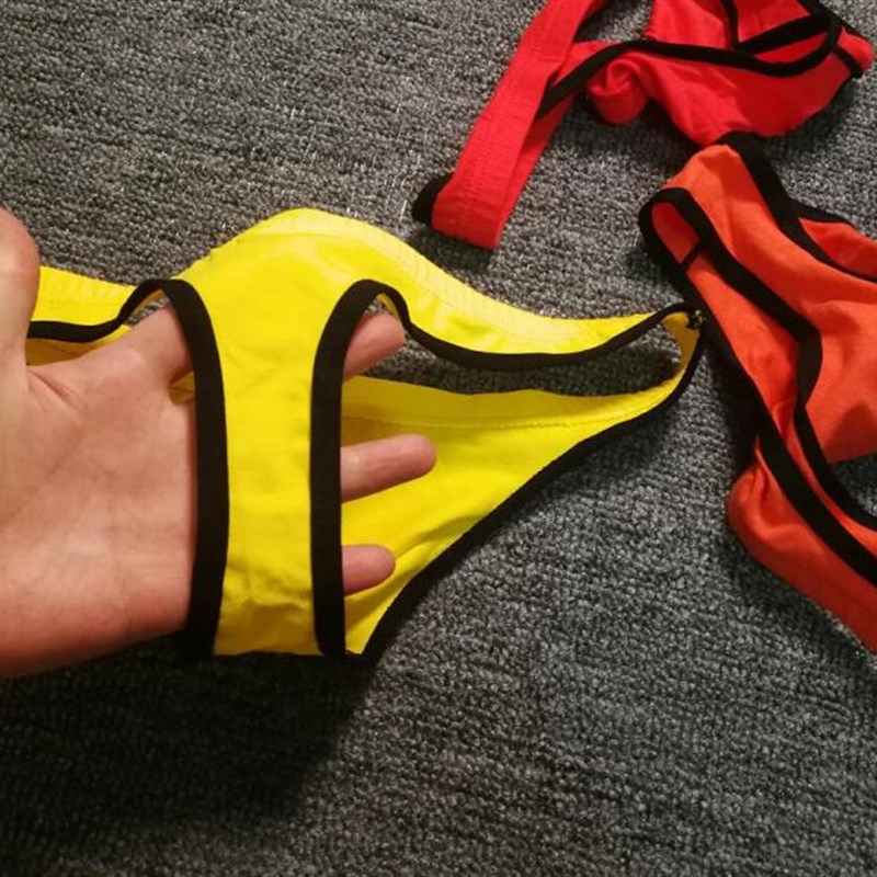 撞色包边男士性感T裤 纯棉面料 柔软透气 弹性 中等大小囊袋