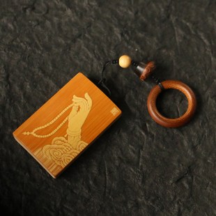 十几年老玉竹东阳名家戚挺飞本工精工留青雕刻手牌46竹牌把件竹雕