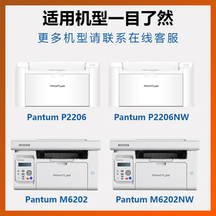 小实匠适用于奔图M6202W P2210W系列激光打印机易加粉硒鼓 P2206W