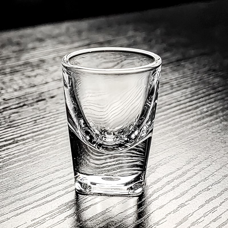 加厚方形玻璃小酒杯白酒杯分酒器商用高级感高端酒店饭店专用