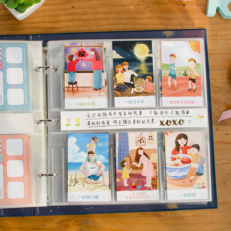 和宝宝宝一起做的100件事diy成长纪念亲子互动相册六一儿童节礼物
