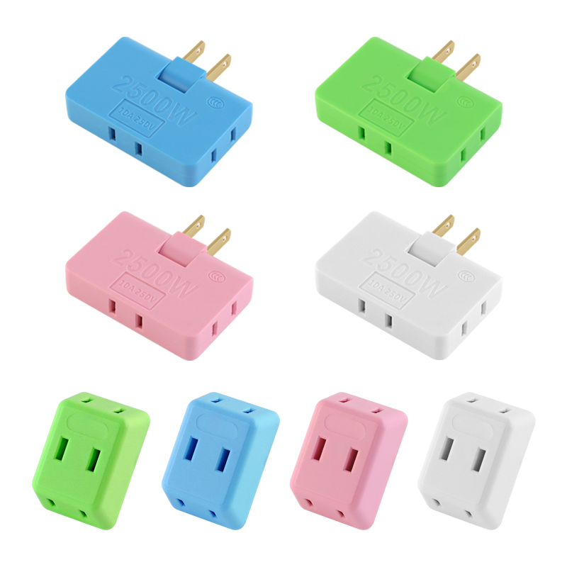 转换插座超薄无线扩展转向扁平插头电视柜靠墙电源家用缝隙接线板