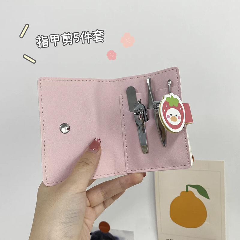 指甲剪挖耳勺套装美甲工具家用个人指甲钳指甲刀学生女可爱便携