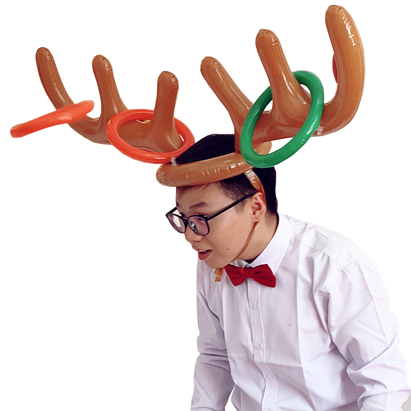 百发百中接亲游戏充气鹿角头箍套圈喜婚礼事结婚用品大全陪嫁娘家