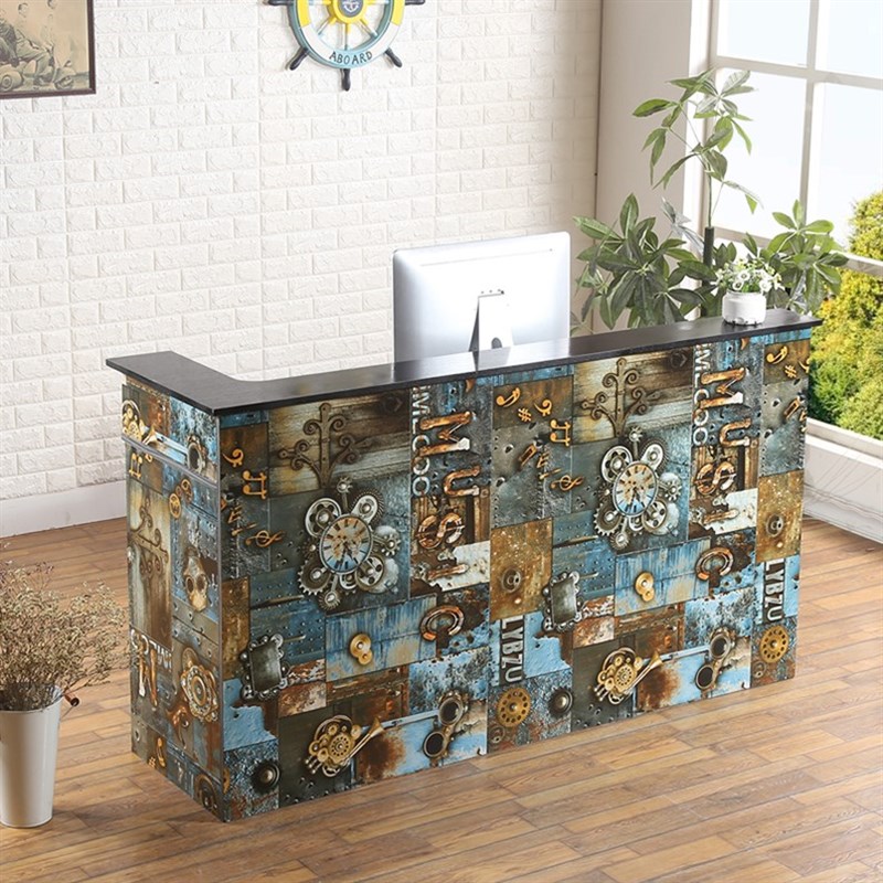 转角收银台服装店复古吧台前台理发店小吧台店铺便利店收款台柜台