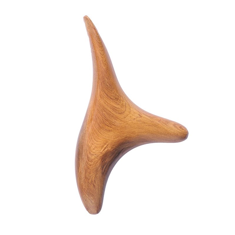 益拍香木三角雀眼部按摩器眼保健操拔筋棒面部美容工具全身刮痧