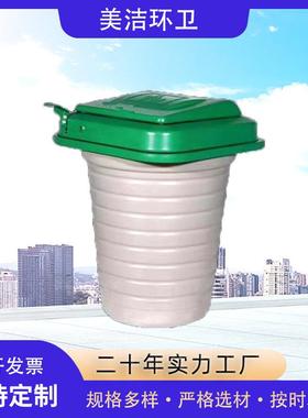 厂家现货地埋式垃圾桶120升不锈钢圆形地下脚踩式抗低温垃圾桶