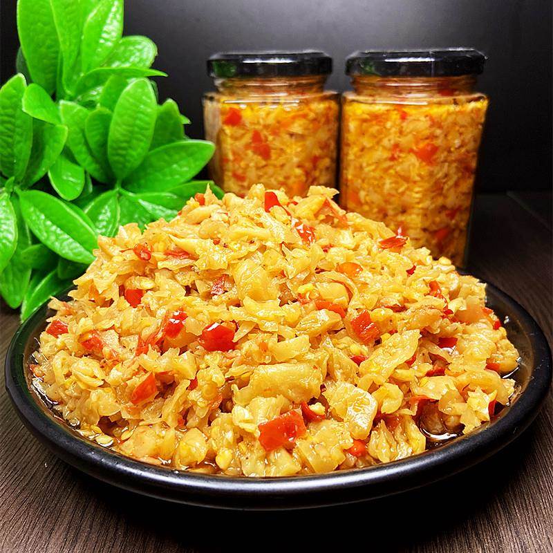 自制香辣萝卜菜辣椒酱开胃萝卜干脆下饭菜拌饭酱拌面萝卜丁辣酱菜