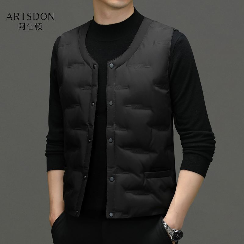 Artsdon/阿仕顿2025年秋冬季男士新款休闲户外内搭保暖羽绒马甲,男装,常规马甲,淘宝优惠券,粉丝福利购,淘宝优惠卷