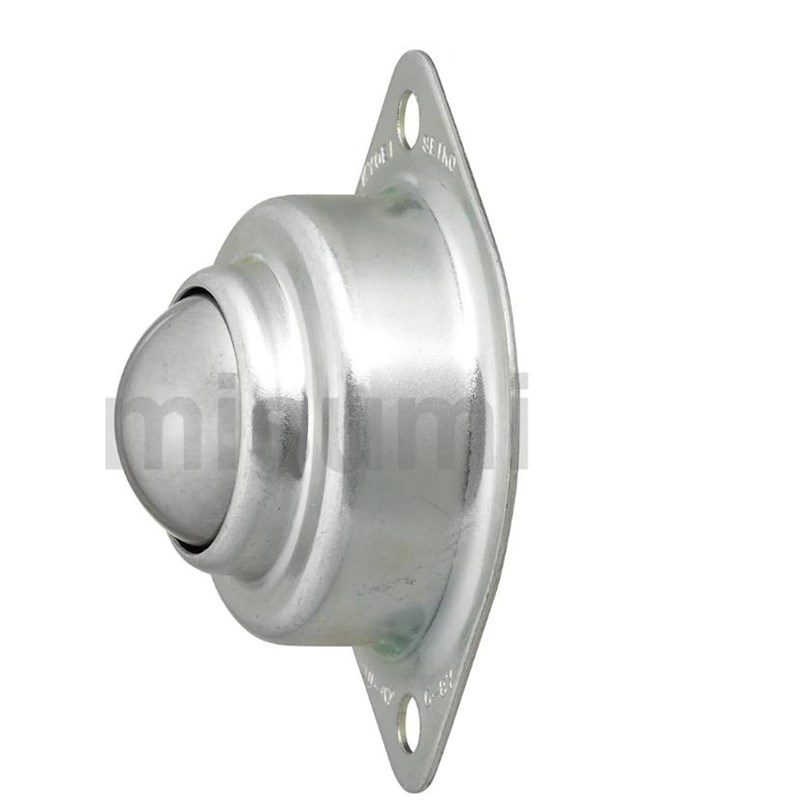 BCHY69钢珠滚轮冲压法兰安装型滚轮万向牛眼O轮滚动轮轴承滑动滚