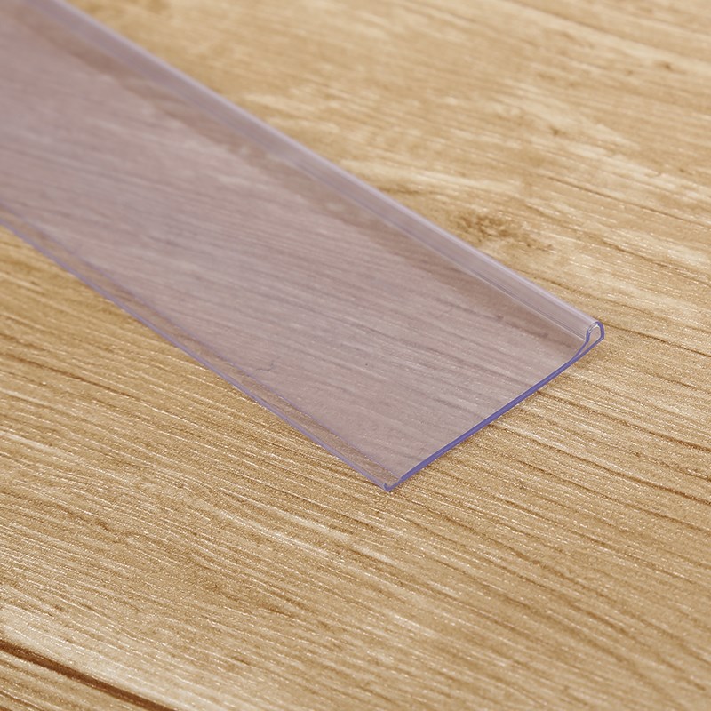 货架标签条粘贴条透明卡条平面塑料条E超市价格条卡槽价签条42MM