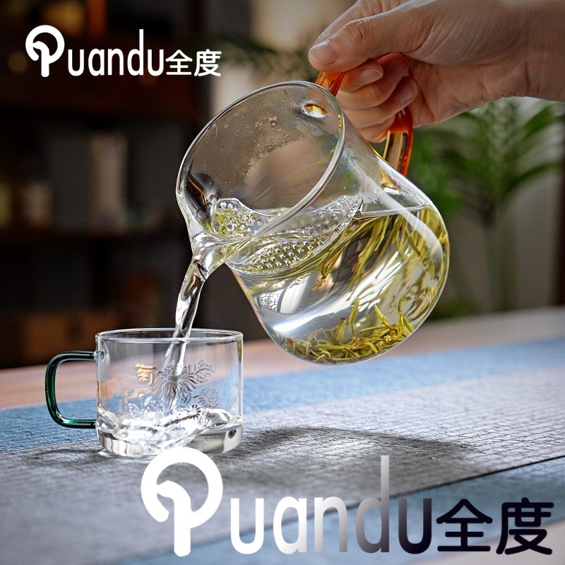 玻璃公道杯家用分茶器单个加厚耐热2I茶海匀杯喝茶功夫茶具配件