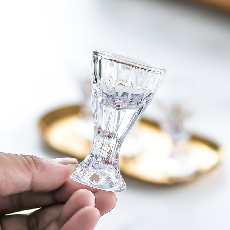 白酒杯分酒器套装k水晶玻璃家用一口杯酒壶烈酒杯酒盅一壶一杯收