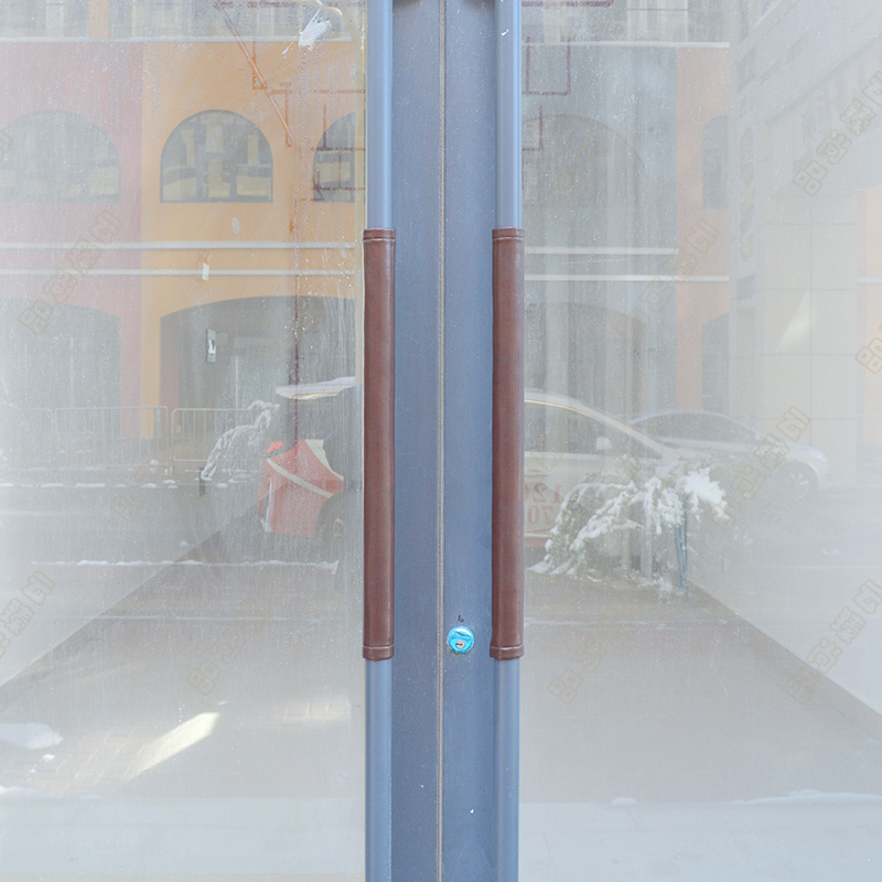 四季加厚a皮革防撞门把手套扶手套免洗防静电拉手套海绵防滑保护