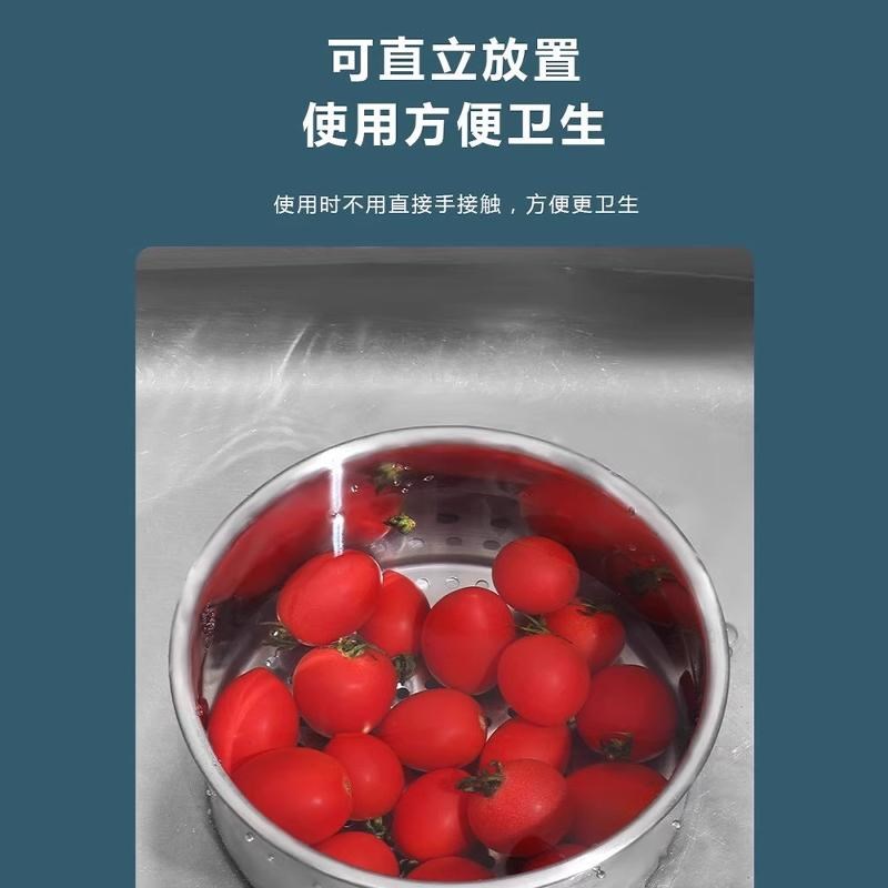 厨房水槽沥水篮家用剩菜饭垃圾过滤水槽挂式不R锈钢收纳篮过滤网