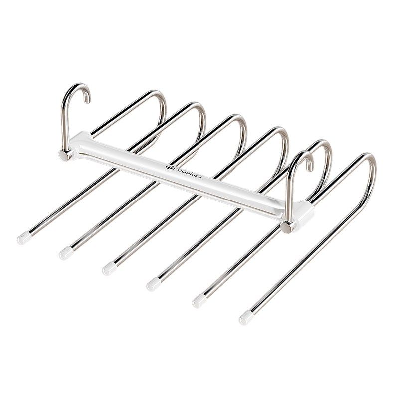 折叠裤架多功能家用衣柜收纳神器魔术无J痕裤挂裤挂架多层裤子衣