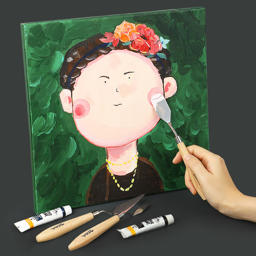 蒙玛特 油画刀刮刀套装油画棒水u粉丙烯颜料调色刀美术生专用肌理