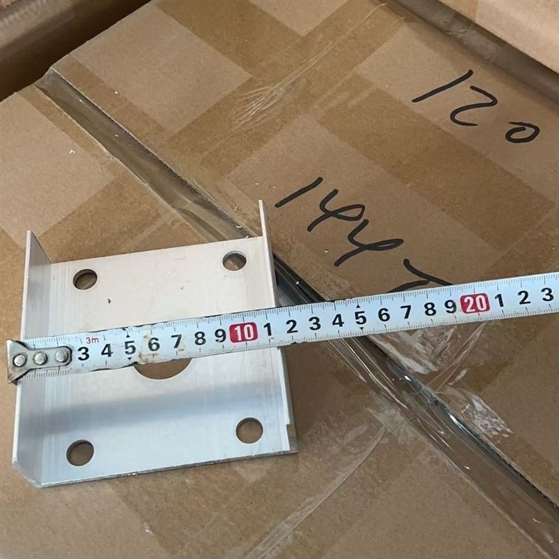 铝艺楼梯扶手底座铝扶手12v0大柱固定底座4孔底座铝底座型材包邮