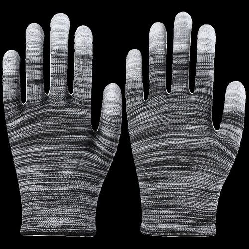 pu涂指手套劳保工作耐磨防滑透B气涂胶挂胶手套涂掌无尘电子厂工