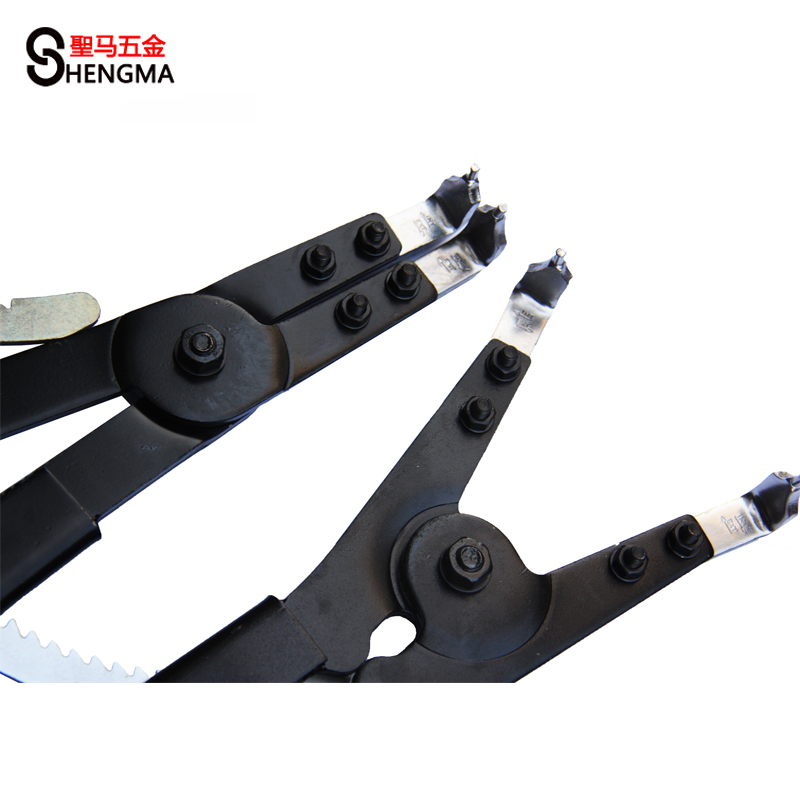 【圣马五金】挡圈j钳 轴挡 孔挡卡簧钳 卡环钳子 重型挡圈钳 20寸