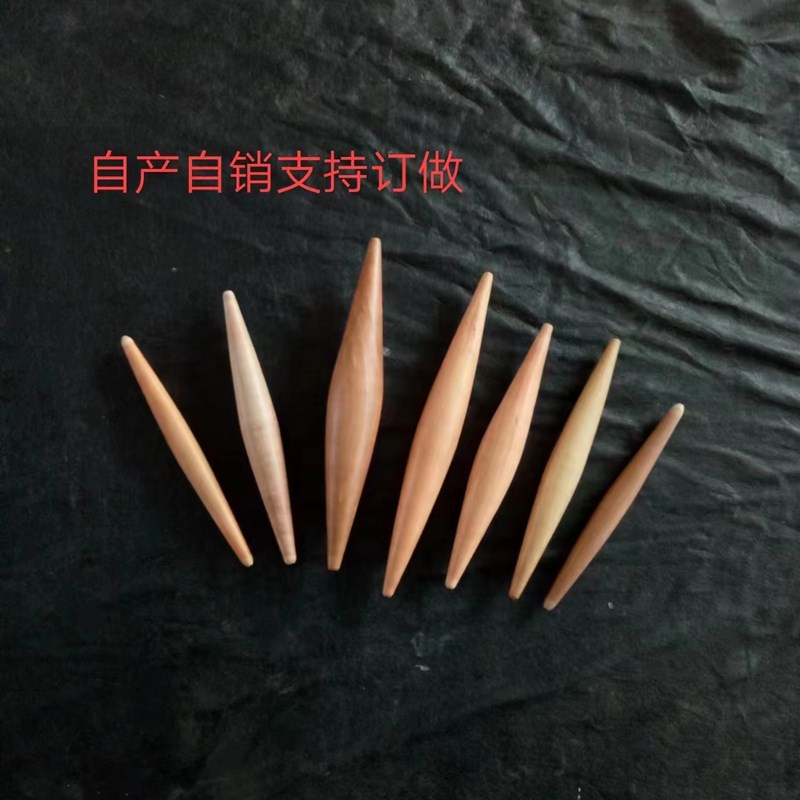 梨木粗两头尖面杖烧饼面棍加粗鱼肚面杖中S间粗两头细面杖