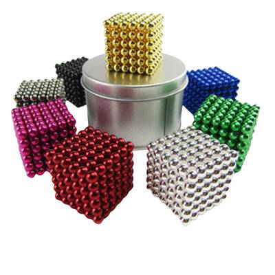 彩色巴克球3-5mm 玩具磁球磁吸强磁吸铁石/磁铁 磁力珠百变搭建