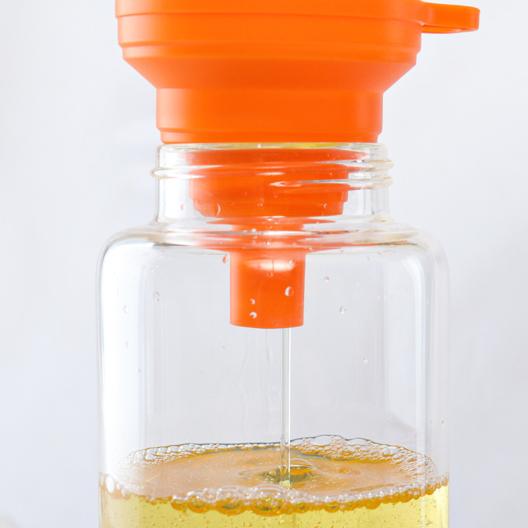 产销铂金硅胶可折叠漏斗分液折叠漏斗分装宽口漏斗