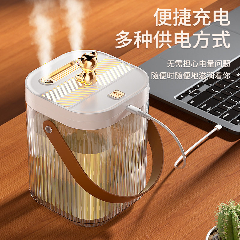 冰雾加湿器超大雾量喷雾卧室用小型大容量办公室智能补水仪香薰机