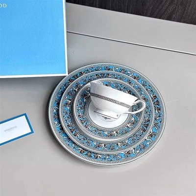 伍家玮致活丝绸之路咖啡杯套具餐盘碗盘套O装点心盘欧式家用送礼