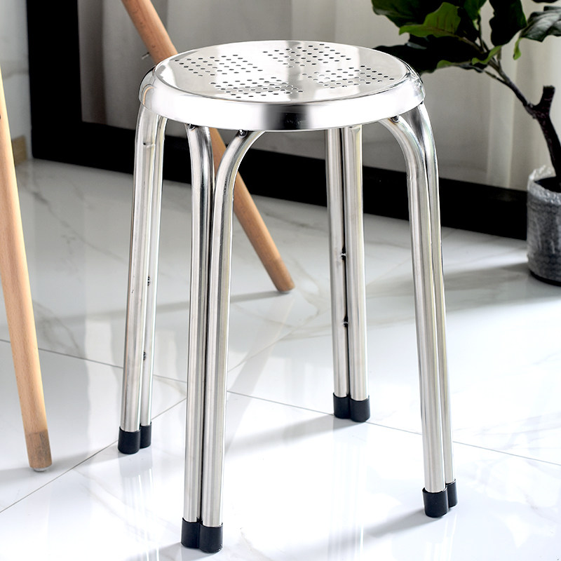 不锈钢打孔圆凳子加厚p园凳餐厅家用椅子小矮圆凳板凳四脚椅凳简,住宅家具,其它凳子,淘宝优惠券,粉丝福利购,淘宝优惠卷
