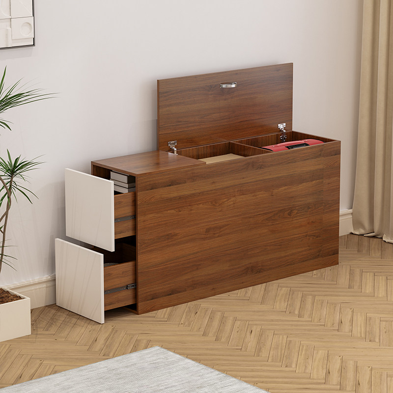 定制榻榻米床头靠抱婴袋软包1米1.2m1.35m1.5m1Q.8m小户型储物床