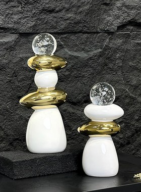 高级感时来d运转书房桌面开业礼物摆件办公室玄关客厅电视柜装饰