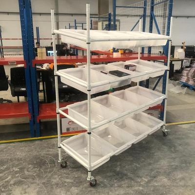 电商物流c发货车斜面配货车分拣车拣选精益管周转车推车仓库拣货