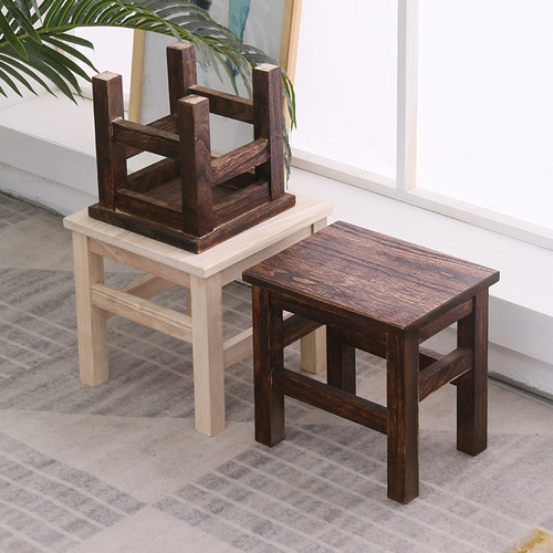 实木小凳b子家用方凳大人木头矮凳木质换鞋凳木凳子客厅结实小板