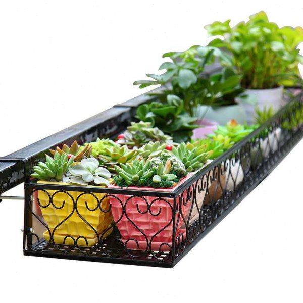 悬挂花架阳台置物架栏杆悬挂式窗台多肉花盆铁艺护栏挂架室内,收纳整理,阳台置物架,淘宝优惠券,粉丝福利购,淘宝优惠卷