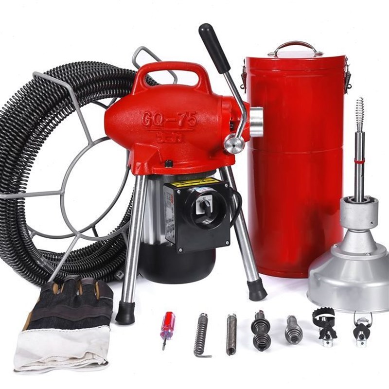 北京大力GQ-75型疏通机电动管道疏通机下水道P疏通器通下水道工具