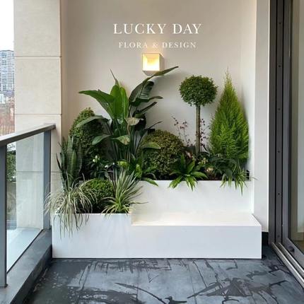 定制铁艺不锈钢户外花箱坐凳组合景观花池花槽阳台卡座休闲凳座椅