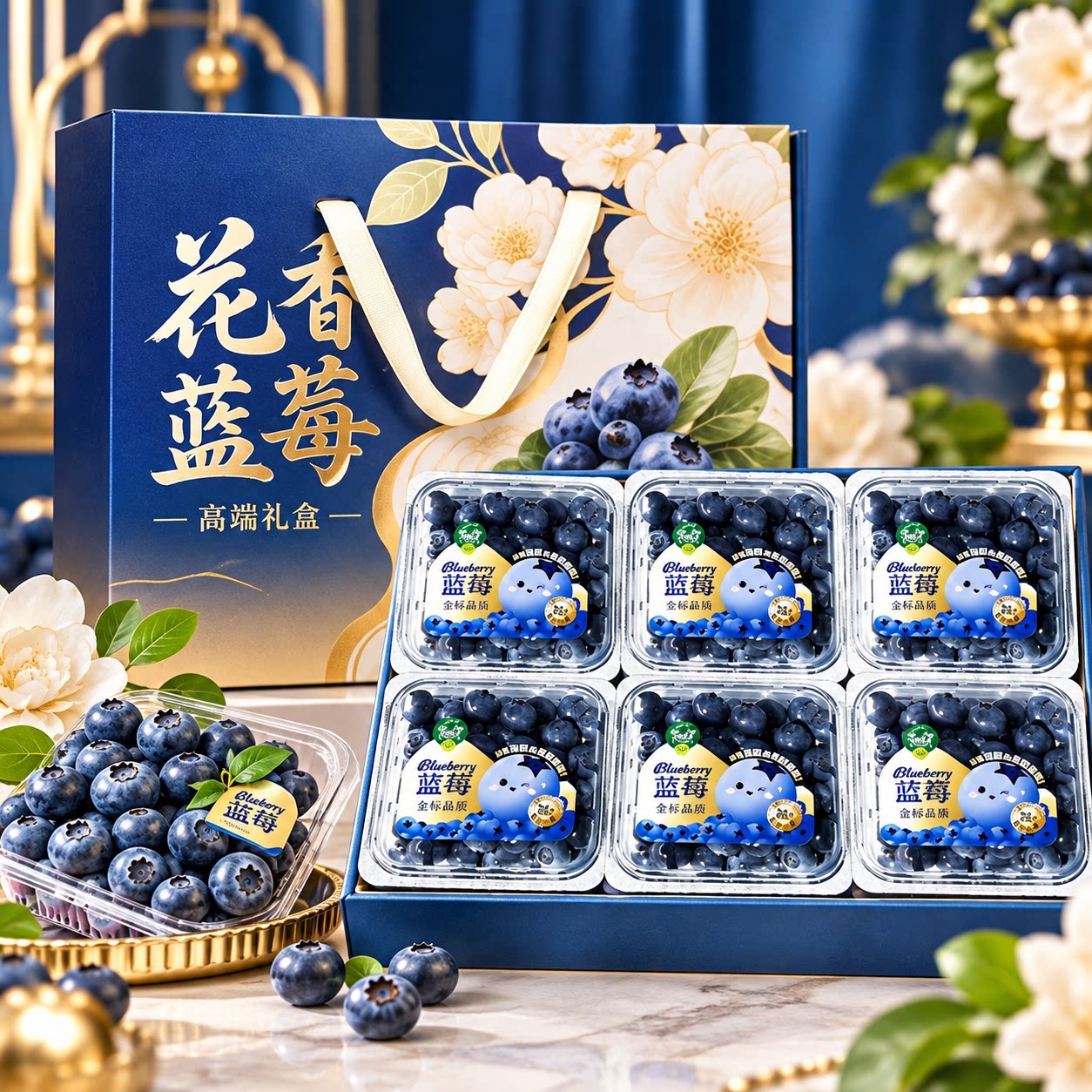 云南高山蓝莓新鲜鲜果高端水果当季蓝梅云高山怡颗南孕妇水果