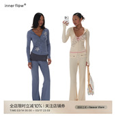 瑜伽运动休闲两件套套装 INNERFLOW 连帽修身 舒适长袖 女 莱赛尔薄款