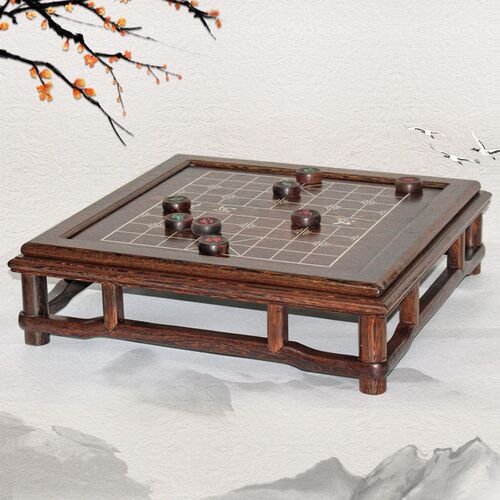 鸡翅木象棋围棋桌 棋盘桌子 木质中式矮棋桌 红木飘窗桌