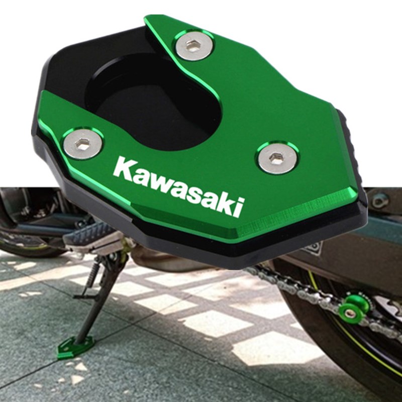 适用川崎Z1000/SX Z900/RS Z800 Z650 改装脚撑加大座 边撑加大垫