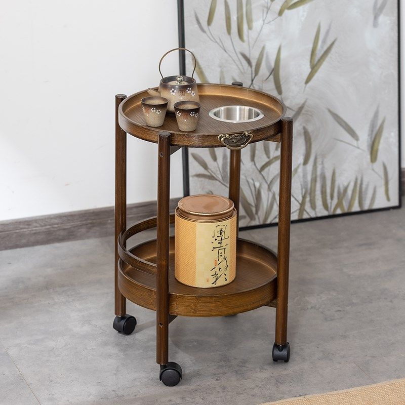 麻将麻将桌茶架小边几棋牌室麻将机打牌可移动茶桌