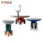 现代创意设计师个性 彩色茶几组合样板间小户型沙发艺术角几