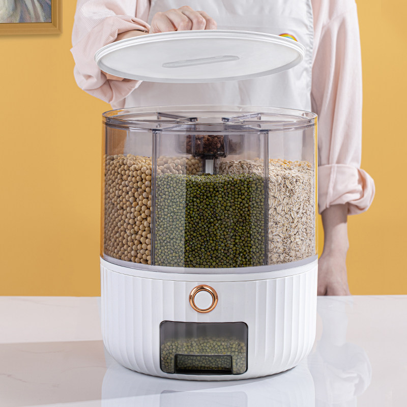 米桶家用虫潮米缸五谷杂粮大米旋转收纳盒储存容器密封米罐,厨房/烹饪用具,米桶/米缸,淘宝优惠券,粉丝福利购,淘宝优惠卷