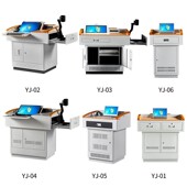 多媒体讲台钢教演讲台培训室教师教室讲台桌发言台会议室讲桌