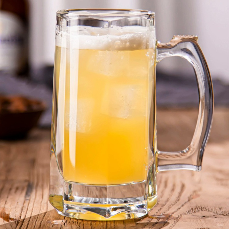 土耳其进口把手防滑啤酒杯小号精酿家用酒馆小容量试饮杯创意酒杯