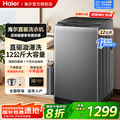 海尔洗衣机12KG全自动家用洗衣机