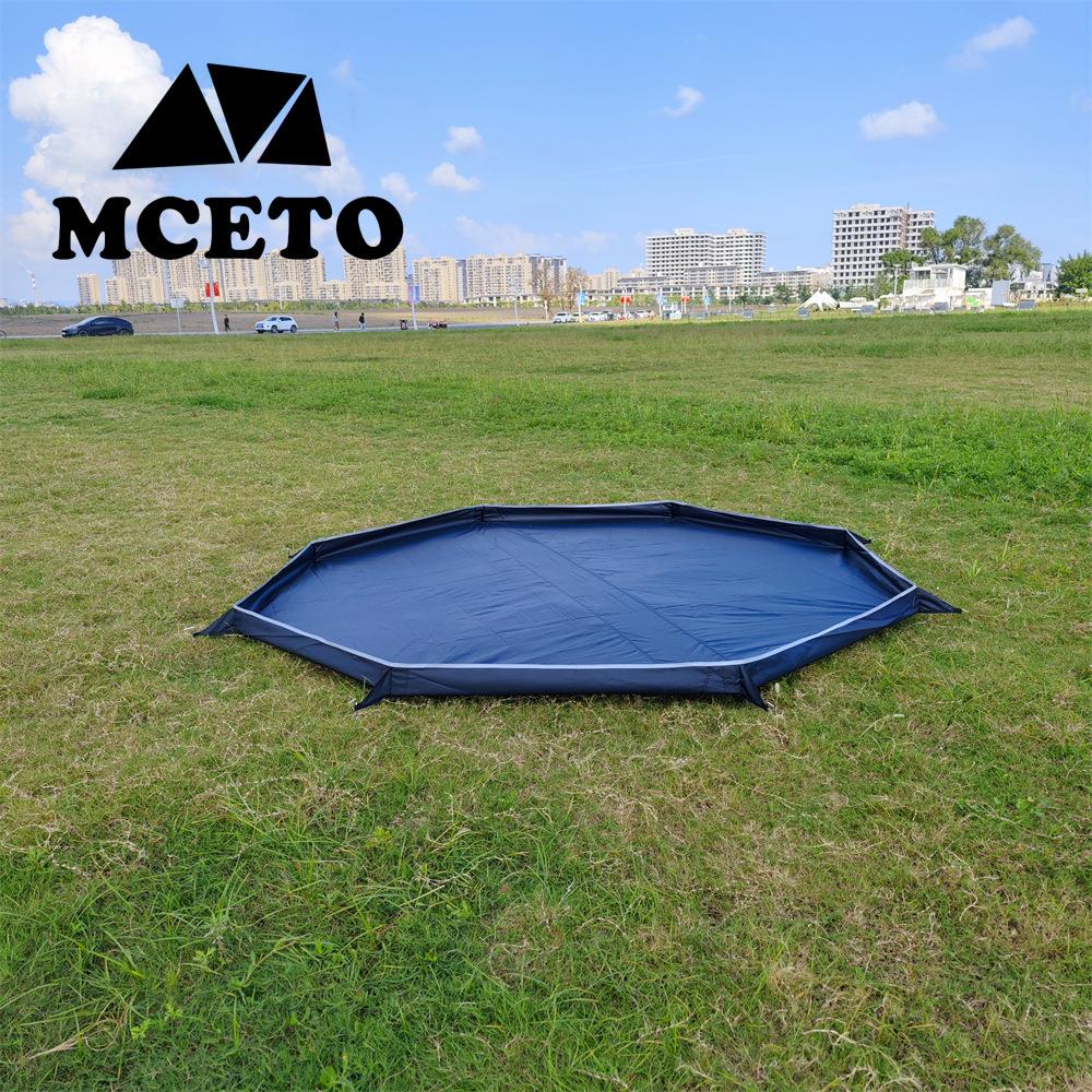 听雪20PRO八边角形澡盆地布金字塔帐篷防水地席垫野餐垫沙滩垫