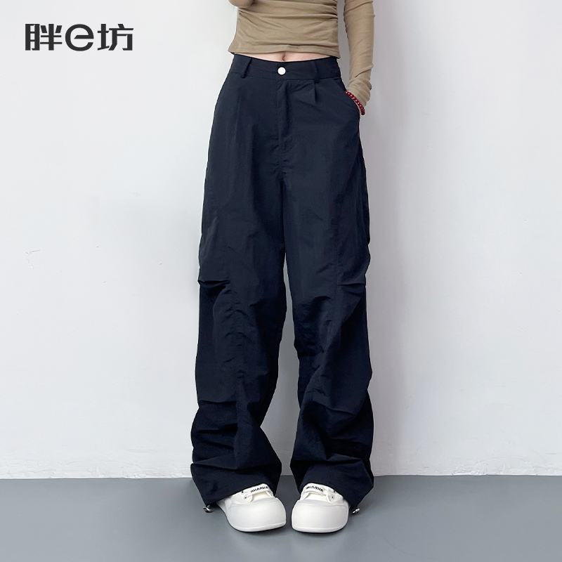 大码工装裤女遮肉显瘦