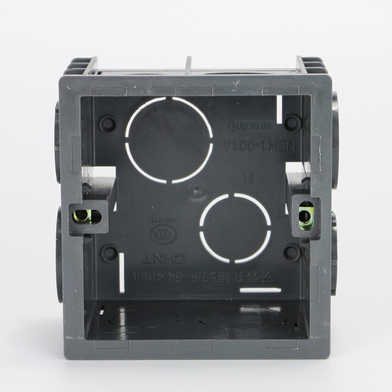 正泰开关插座暗盒40个86型通用布线接线盒暗装底盒高强度001A套装